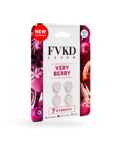 FVKD Seven 7OH Kratom Extract Tablets Very Berry 240mg – 4ct (60mg/tab)